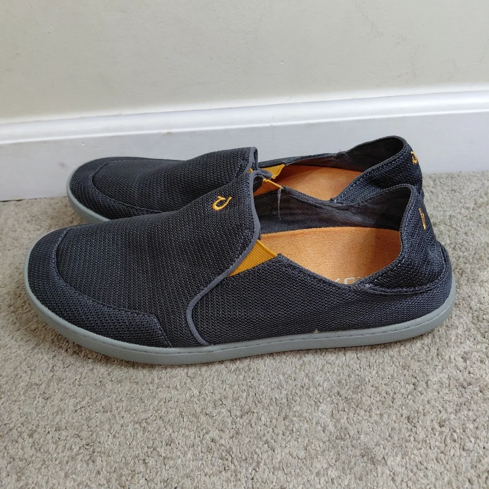 Olukai Men's 11.5M Gray Slip-On Shoes